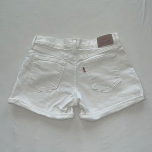 Levi’s White Jean Shorts